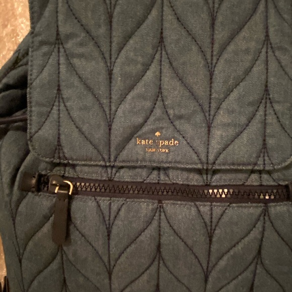 NWT Kate spade denim backpack - Picture 2 of 3